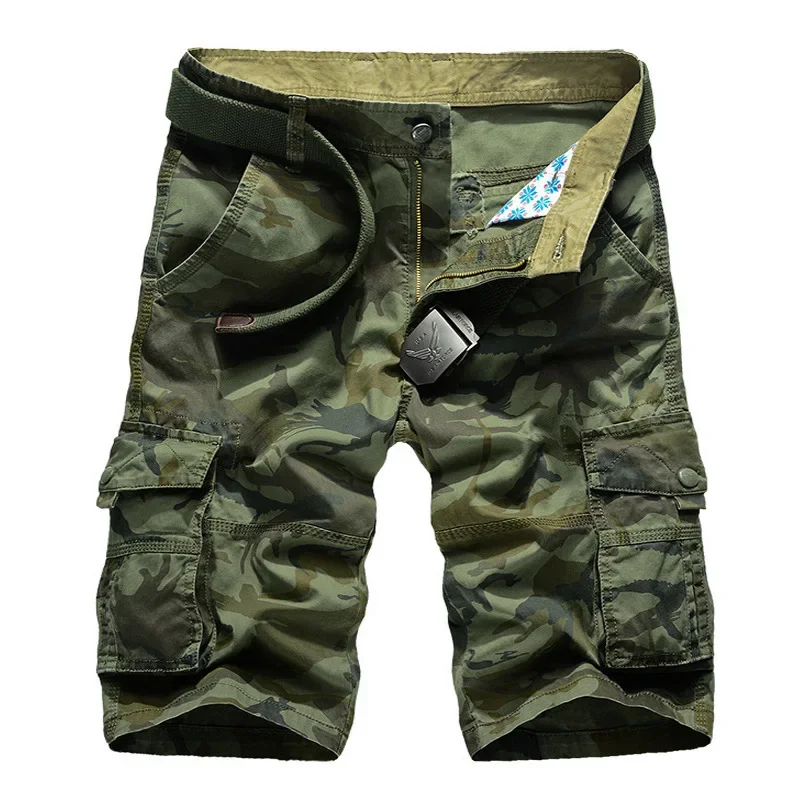 Hot Sale Summer Camouflage Shorts Cotton Men Outdoor Sports Casual Multi-pocket Cargo Shorts Army Combat Camouflage Short Pants