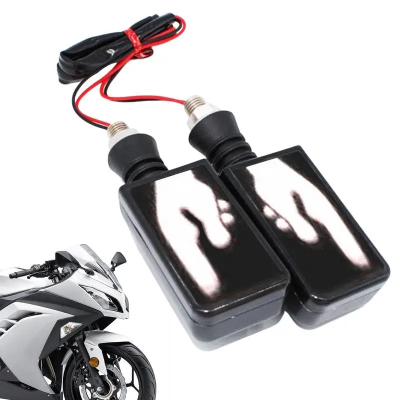 

LED Turn Lights For Motorcycle 12V Universal Mini Signal Lights Creative Cycling Modification Parts Gifts For Autocycle Lovers