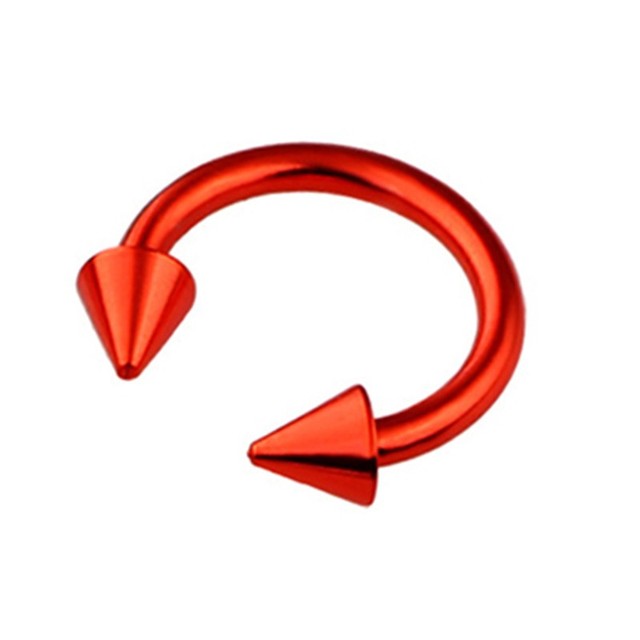Style Stainless Steel C-bar Horseshoe Ring Vacuum Plating Nose Ring, Fake Piercing Nose Rings And Studs Jewelry