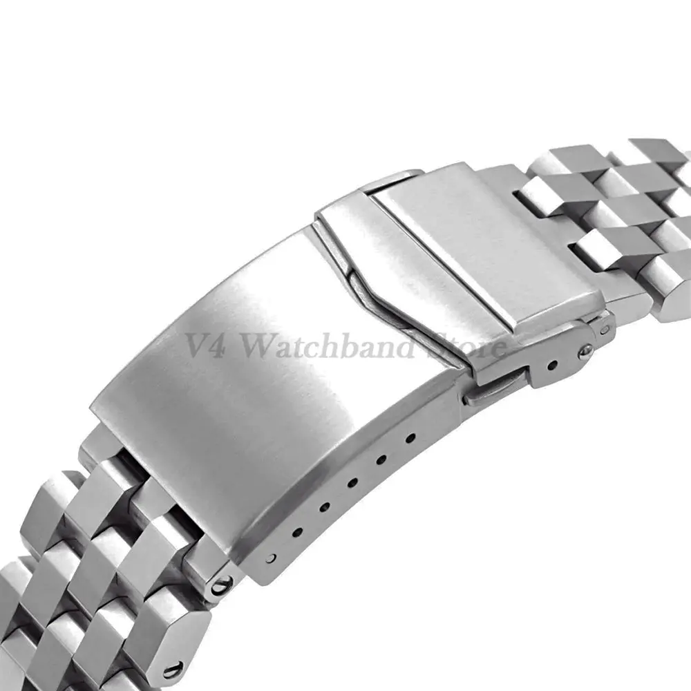 Luxury Solid Buckle Watch Band Stainless Steel Bracelet for Seiko 5 SKX007 SKX013 Replacement Screws Link 18mm 20mm 22mm Strap