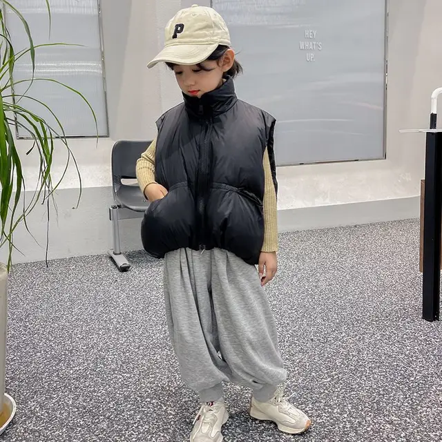 스타일리시한 남아 및 여아용 코튼 조끼: 가을과 겨울을 위한 패션 필수품