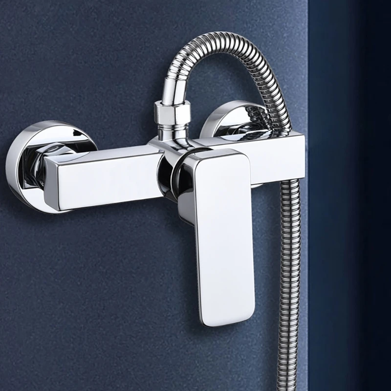 ก๊อกผสมฝักบัวด้ามเดียวแบบแฟชั่นก๊อกน้ำในห้องน้ำก๊อกน้ำฝักบัวแบบโมเดิร์นก๊อกน้ำฝักบัวแบบก้านเดียวก๊อกน้ำฝักบัวหรูหรา 1