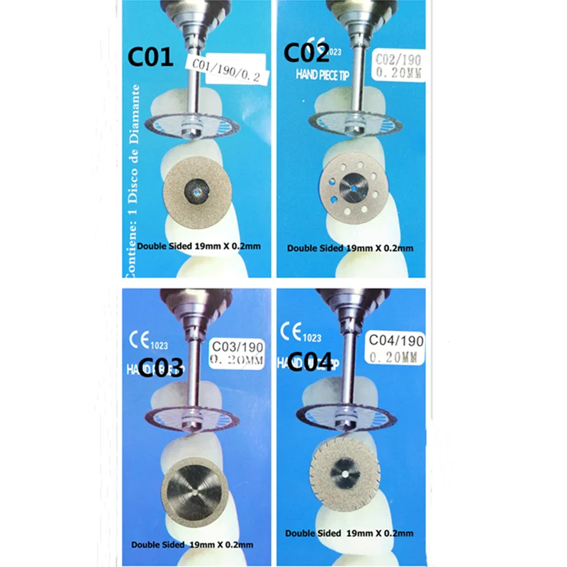 

Dental Diamond Disc Wheel Double Sided Porcleain Teeth Cutting Polishing 19mm