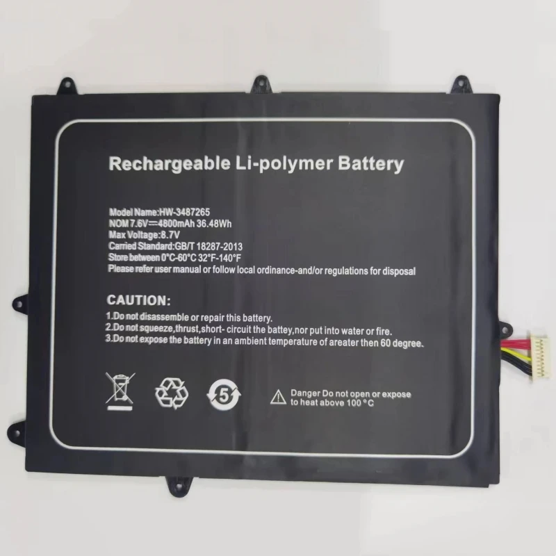 

New 30132163C 30132163P H-3487265 HW-3487265P Laptop Battery 7.6V 38Wh 5000mAh For iTsohoo OK1S YH116A-YD Direkt-Tek TH116A-YD