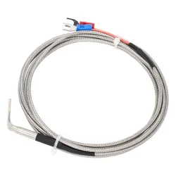 Enhanced Stainless Steel K Type Thermocouple Probe with Angled Bend and Fast Response (-40~1000°C) (3Meters)