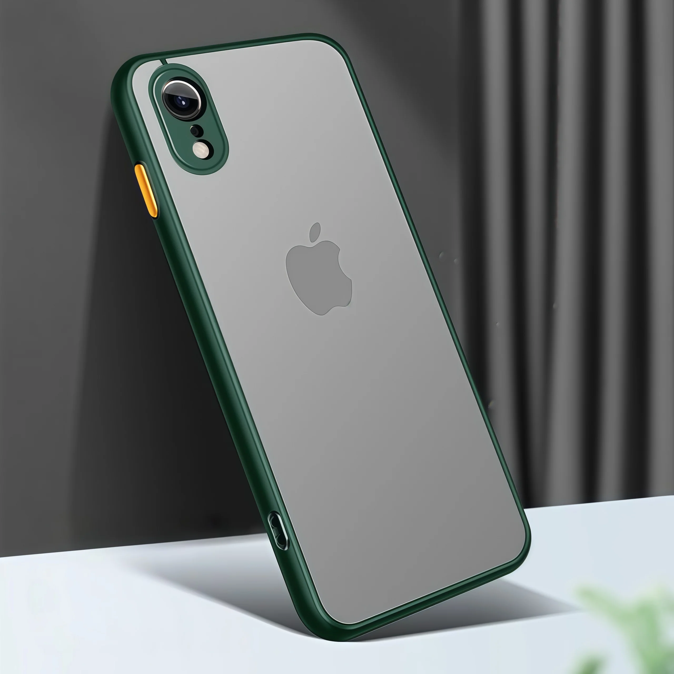 Translucent Matte Slim Shockproof Protective Phone Case - Fashionable Skin-Feel Design