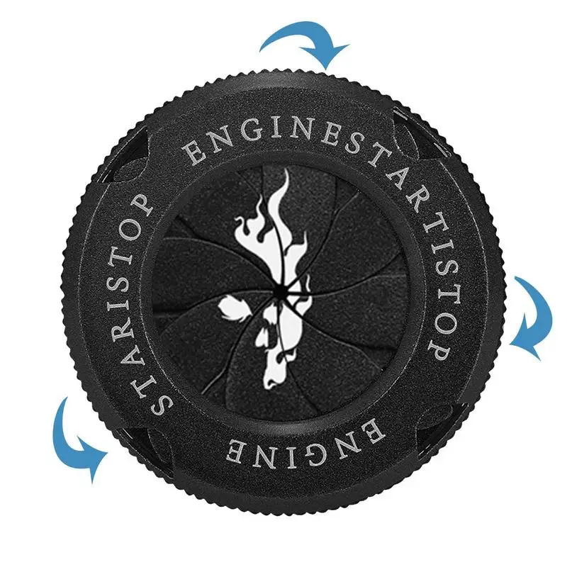 Car Rotary Engine Start Stop Button Cover Antiscratch Push To Start