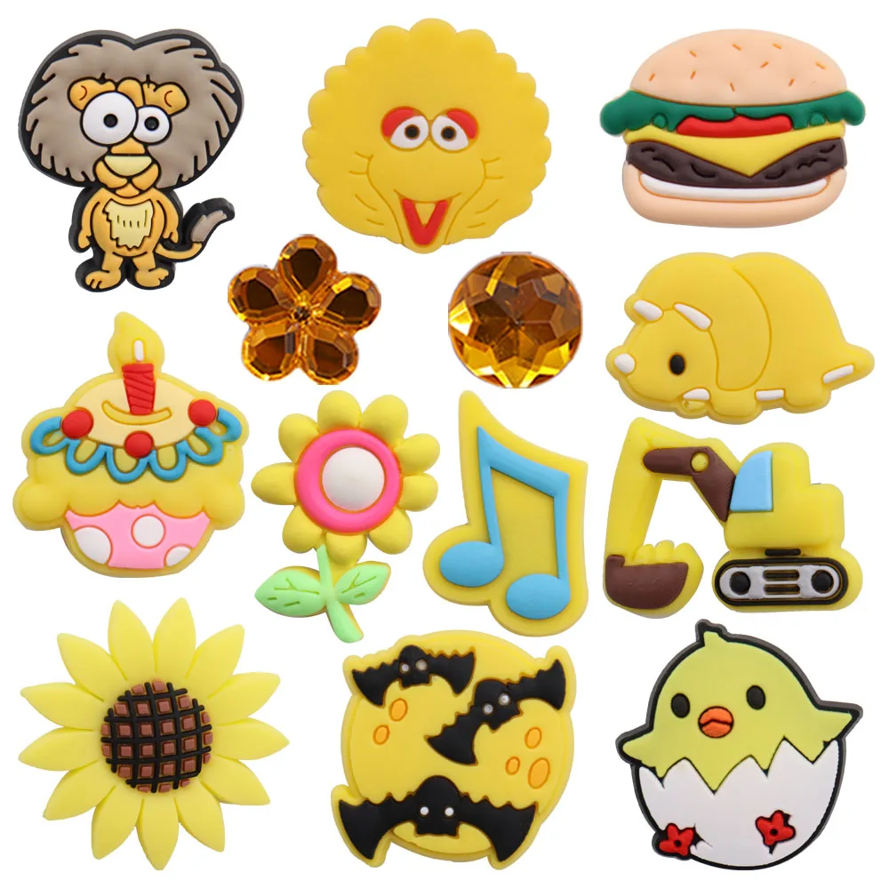 

Одиночная распродажа, 1 шт., подвески для обуви из ПВХ в виде тигра, гамбургера, капкейка, подсолнуха, дизайнерское украшение, украшение, Croc Jibz, подарок на день рождения для мальчиков