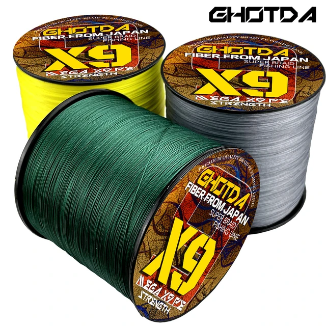 GHOTDA 10-80LB Braided Fishing Line Pesca 4 Strands Carp Multifilament Fly  Wire Japanese 100%