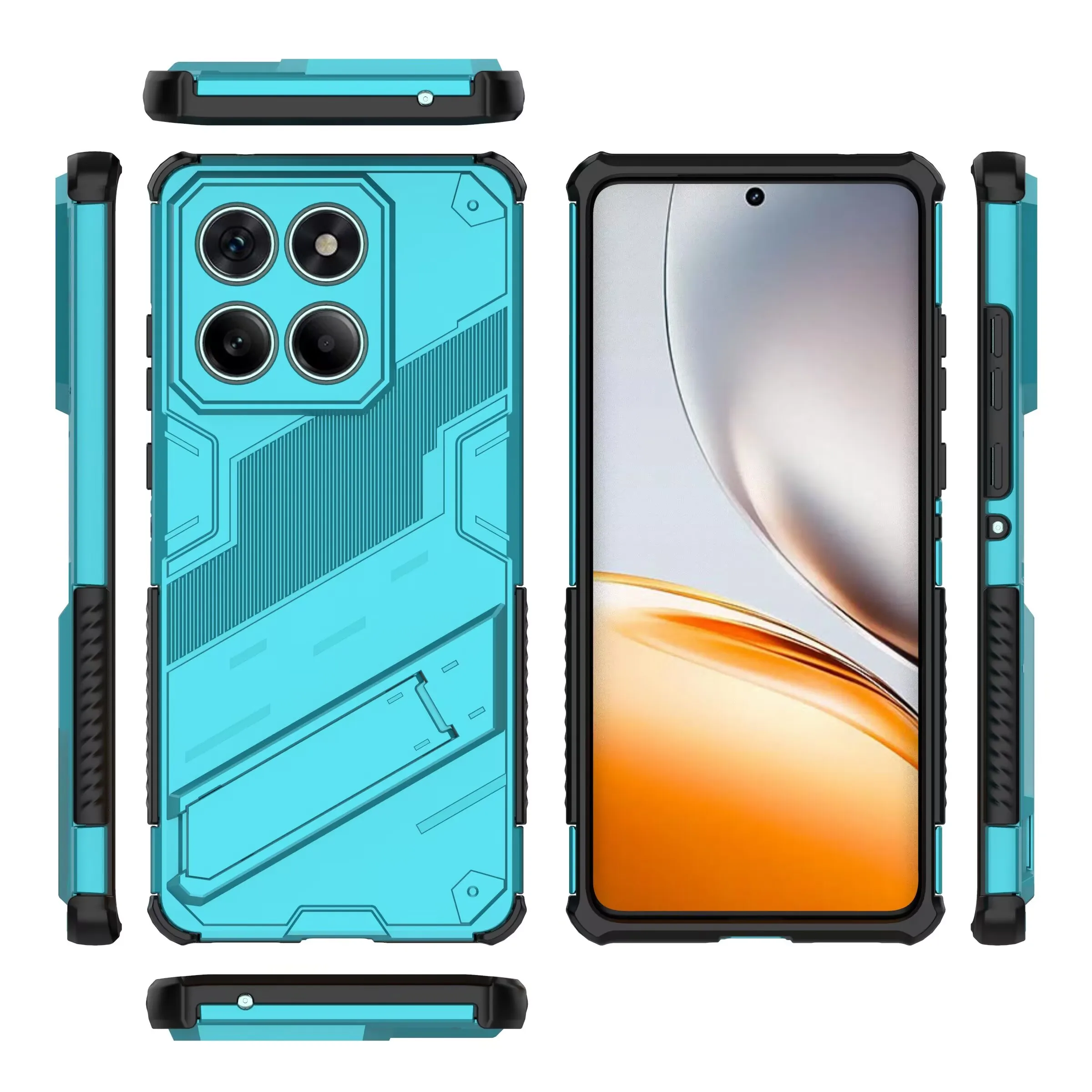 Senior Heavy Duty Armor Phone Case with Kickstand and Shockproof Hard Back Cover
