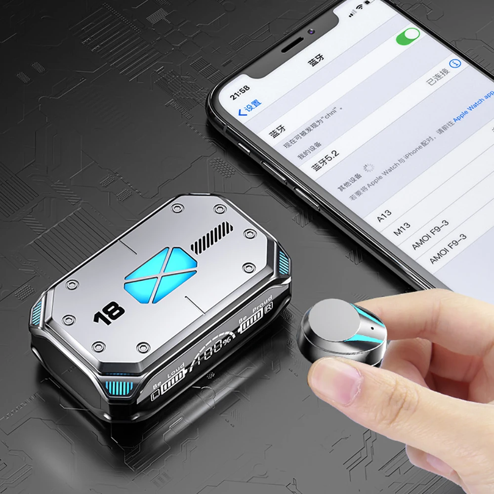 M41 TWS Wireless Bluetooth-compatible Earphones Touch Control Noise Reduction Stereo Waterproof Headsets Earbuds With Microphone