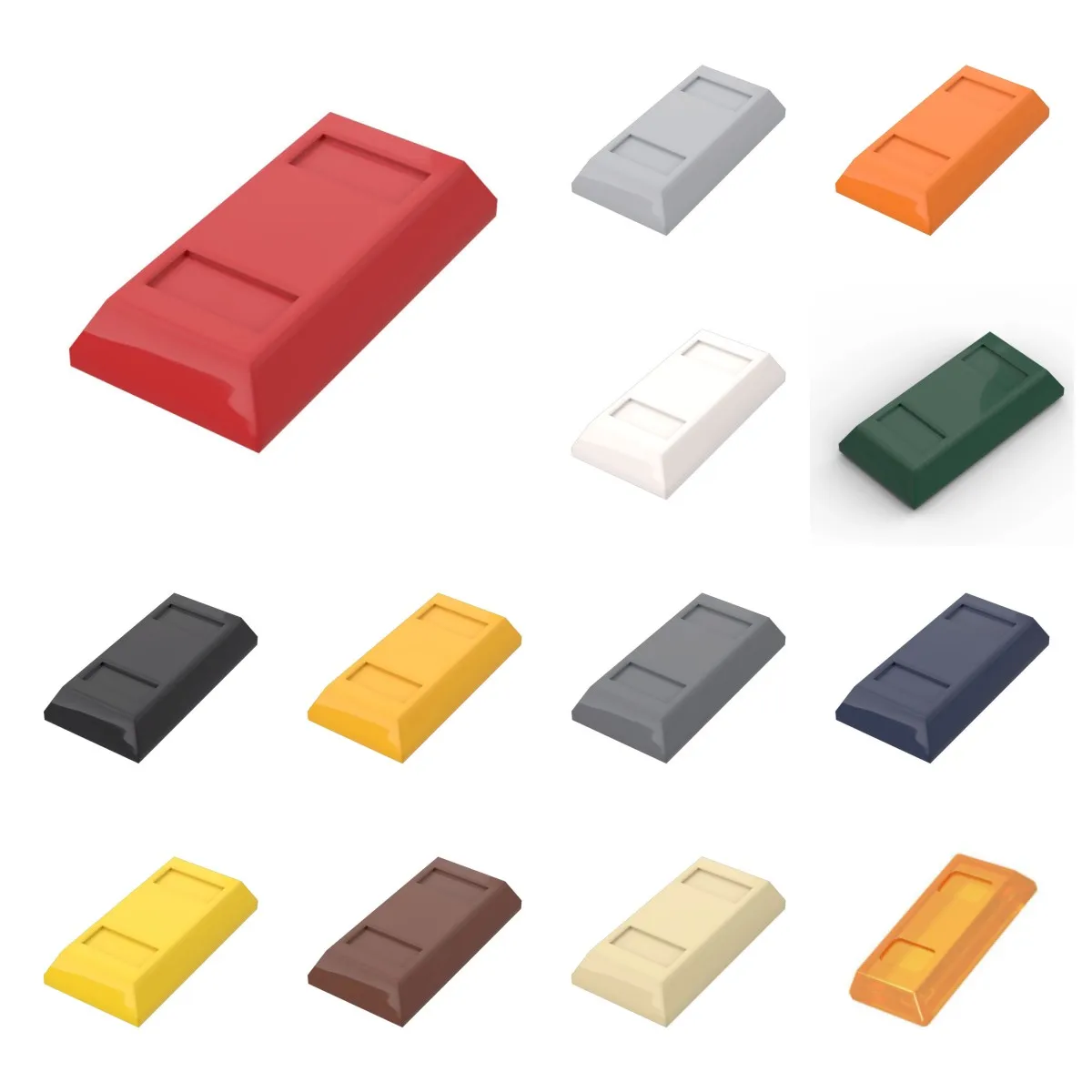 50 stücke 99563 Fliesen Spezielle 1x2 Barren Bar Gebäude Blöcke Spielzeug Für Kinder Kompatibel Pädagogisches Kreative Größe DIY MOC geschenk