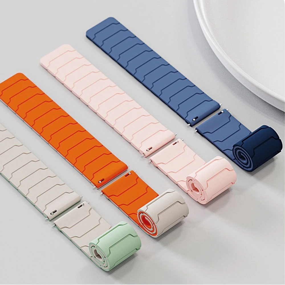 Universal Magnetic Silicone Loop Strap - 20mm/22mm Wristband
