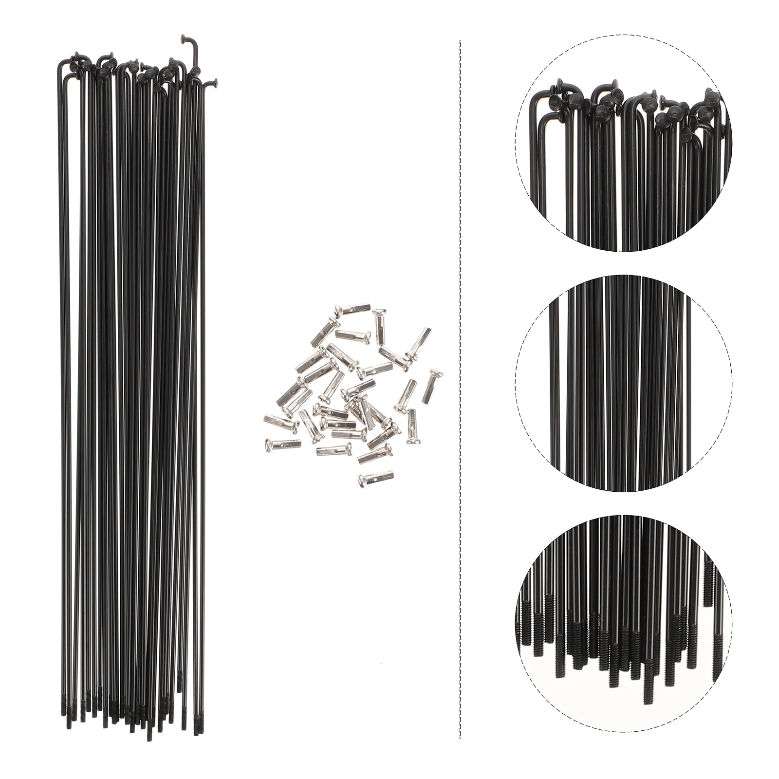 

30 Pcs Bicycle Spokes Premium Bike Steel Folding Tools for Reparing 45 # Wheel Parts