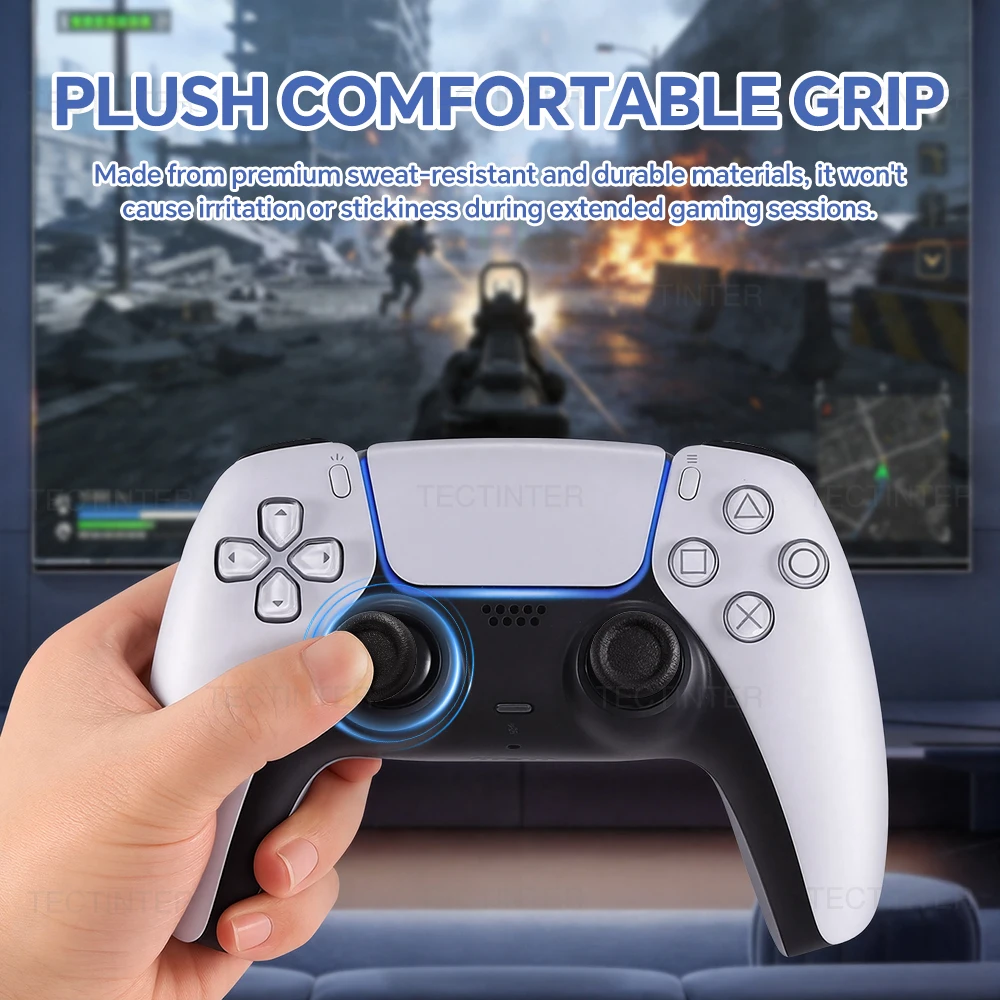 Joystick Replacement Caps for Playstation PS4/PS5 Controller Thumbstick Grip Cover Caps Repair Parts for PS5 Accessories - 5