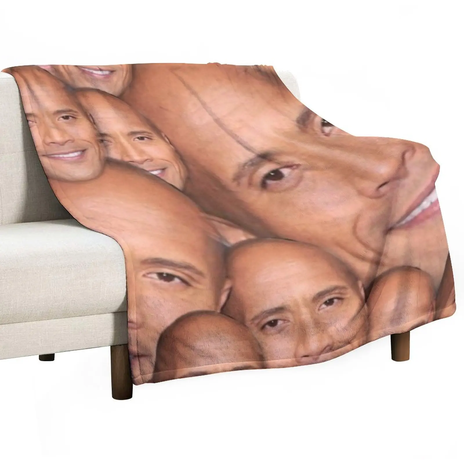 

Dwayne johnson funny face ( the rock ) Throw Blanket Shaggy Blanket Comforter Blanket Retro Blankets Multi-Purpose