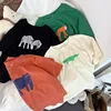 Summer Boys T-shirts Animal Pattern Baby Boys Short Sleeve Tops Kids Tees Loose Fashion Trendy Childrens O-neck T-shirt 2
