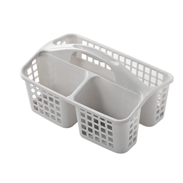 Bath Drain Basket Portable Storage Shower Caddy Tote Rattan Plastic  Bathroom Organizer Cosmetic Wash Handle Box - AliExpress