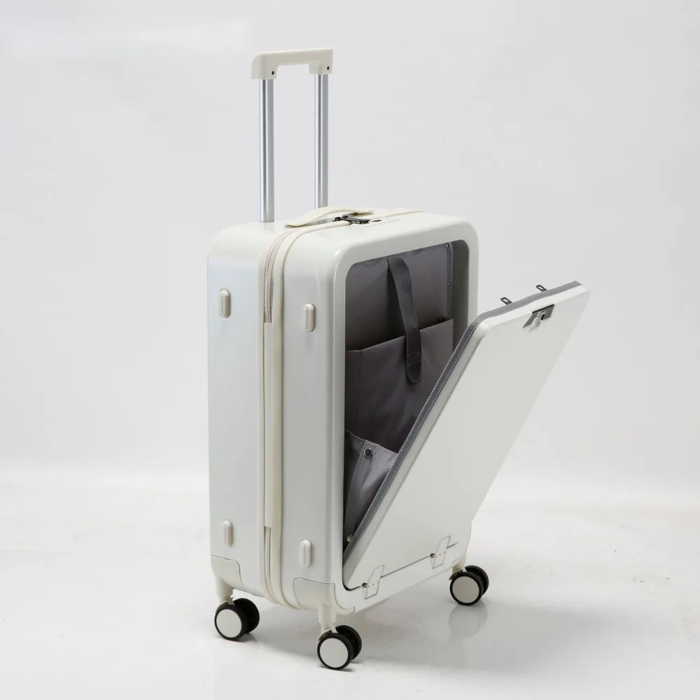 

Women's Front-opening Hand Luggage Men's Rollers Strong And Durable Boarding Trolley Suitcase 20"22"24"26 Inch Travel Trunk