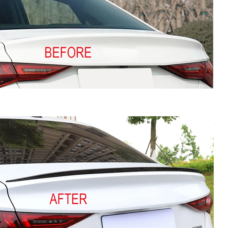 For Audi Accessories A3 S3 RS3 A4 S4 B9 A6 SEDAN Rear Wing Trunk Spoiler Lip Body Kits car rear wing spoiler
