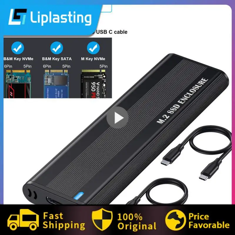 Custodia Ssd M2 Da 10Gbps Nvme Sata Dual Protocol M.2 A Usb Type C 3.1 Adattatore Ssd Per Nvme Pcie Ngff Sata Ssd Disk Box M.2 Ssd Case