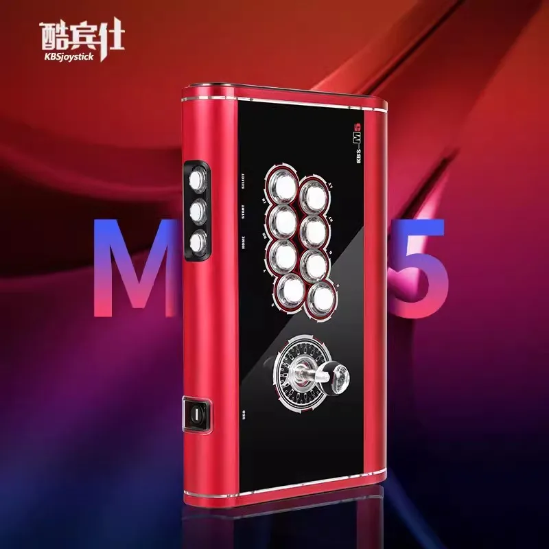 

Kubinshi M5 metal arcade rocker Qin Hong recommended home game rocker controller computer mobile phone Boxing King 97 14 double