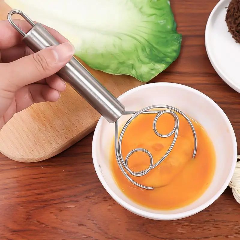 Dough Whisk Stainless Steel Danish Dough Whisk Flour Whisk Kitchen Dough Mixer Bread Making Tools for Baking Cake Pizza