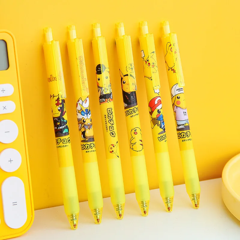 

[TAKARA TOMY] Hot Sale Pokemon Pikachu Cartoon Neutral Pen Creative Pet Elf Student Press Pen Student Stationery A22091703