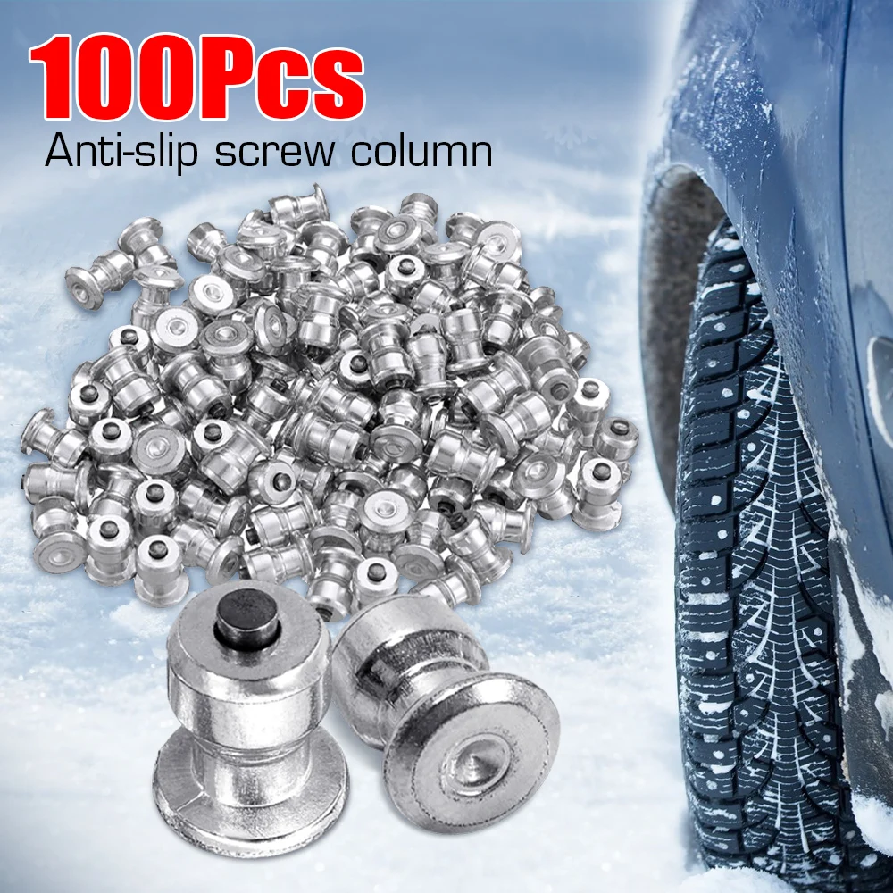 500/200/100 stücke Auto Reifen Bolzen Reifen Schraube Schnee Nagel Reifen Schlitten Winter Anti-skid Nagel Schnee Reifen Anti-Slip Nagel Aluminium Legierung Stud – Detail 2