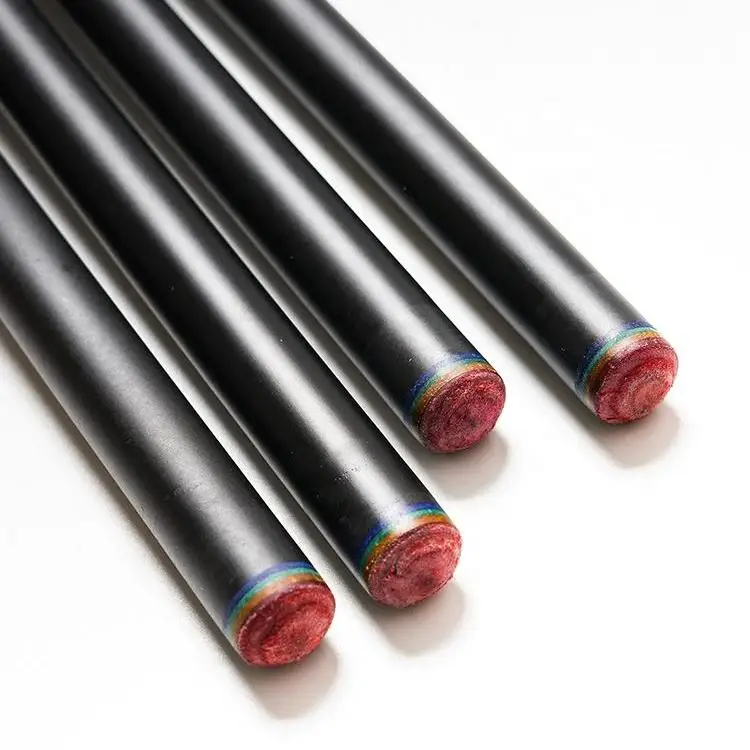 3142 Economical 1/2 58'' Billiard Pool Cue Carbon Coated Wood Shaft, Anti-slip Silicone Wrap, Uni-loc Joint/Collar