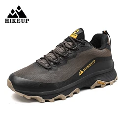 Versatile Outdoor Anti-Skid Trail Shoes - Unisex Comfort Sports and Hiking Sneakers - 45 (Khaki)