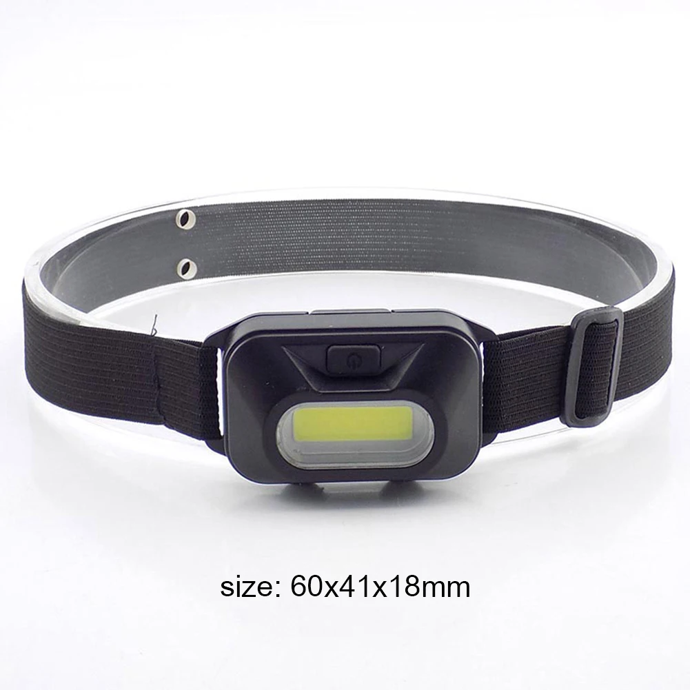 5W COB LED Headlamp Headlights Battery Powered 3 Modes Waterproof Head Torch