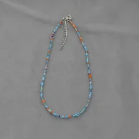 Bohemia Handmade Rainbow Seed Beads Simple Choker Necklace Candy Color Neck Chain Women's Wild Sweet Colorful Collar Jewelry - Image 6