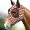 Fly Masque Horse Equine Face Covering Fly Masque Protective Covering for Horse Face Ear Cob Nose Use In Outdoors Activities 5