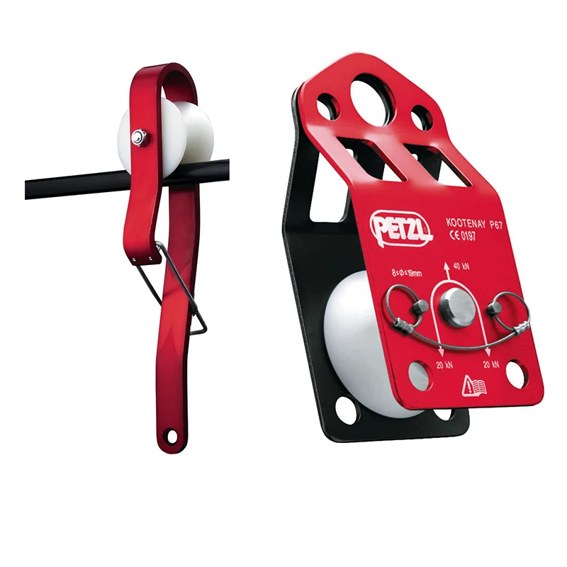 

Special for steel cable rope crossing pulley passing through rope knots