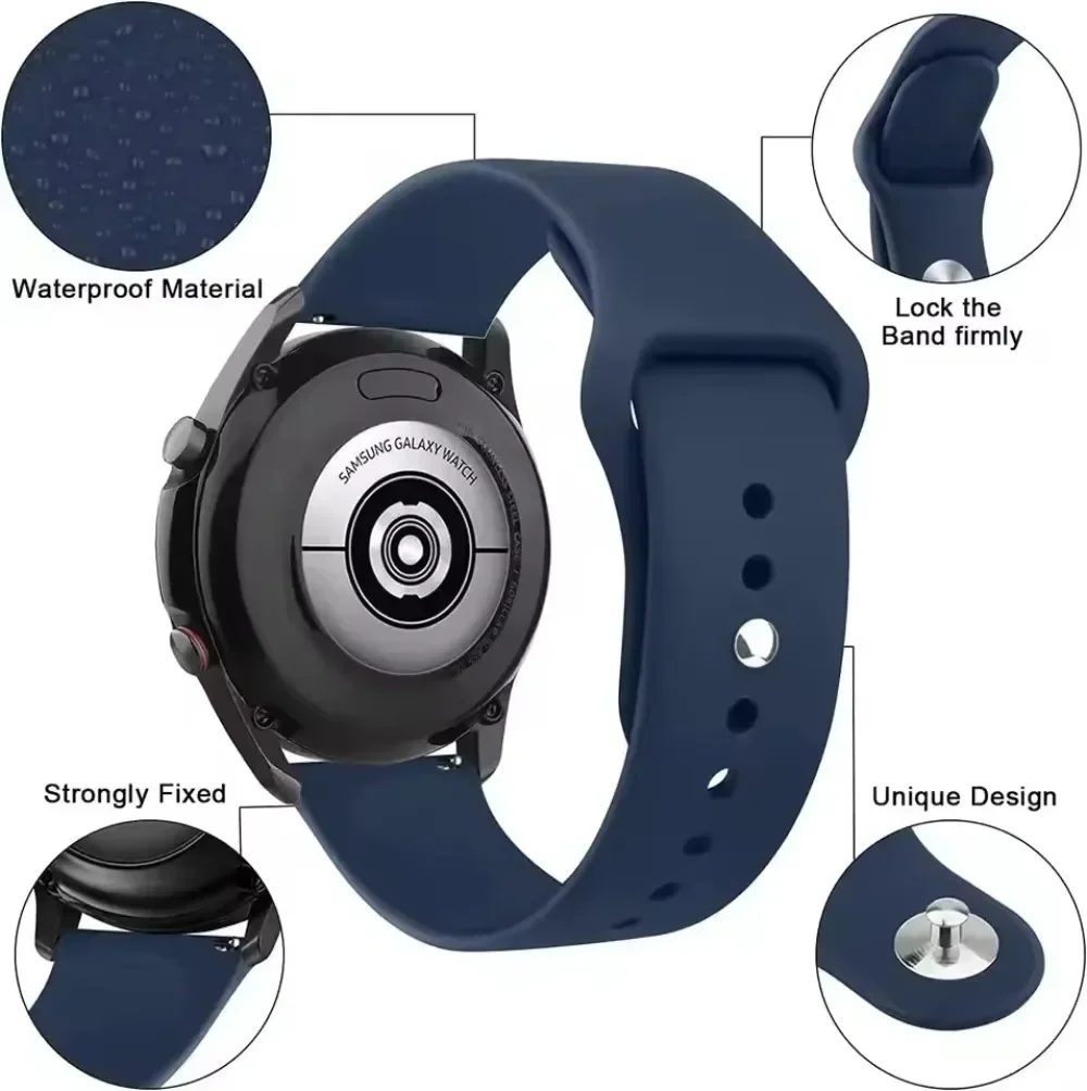 Soft Silicone Watch Strap - Versatile and Comfortable Replacement Band
