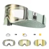KAPVOE Outdoor Photochromic Ski Goggles Winter Snow Sports for Unisex Snow Glasses UV400 Anti-fog Magnetic Snowboard Glasses 1