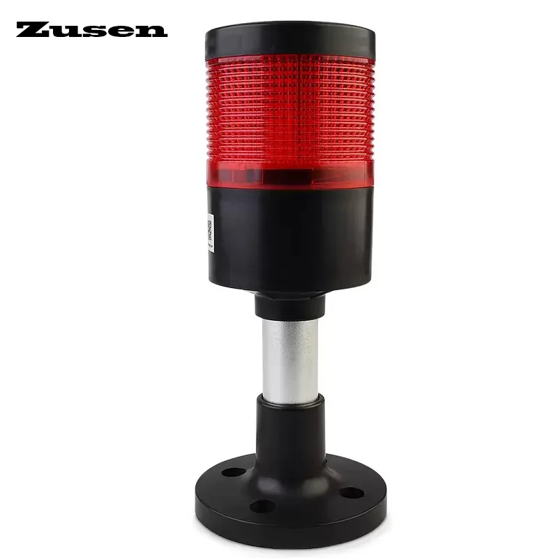 Zusen 70mm TBQ70-1T/W-D(J) 12V 24V 110V 220V Led Single-storey Tower Lights Signal Warning Lights Alarm with Sound