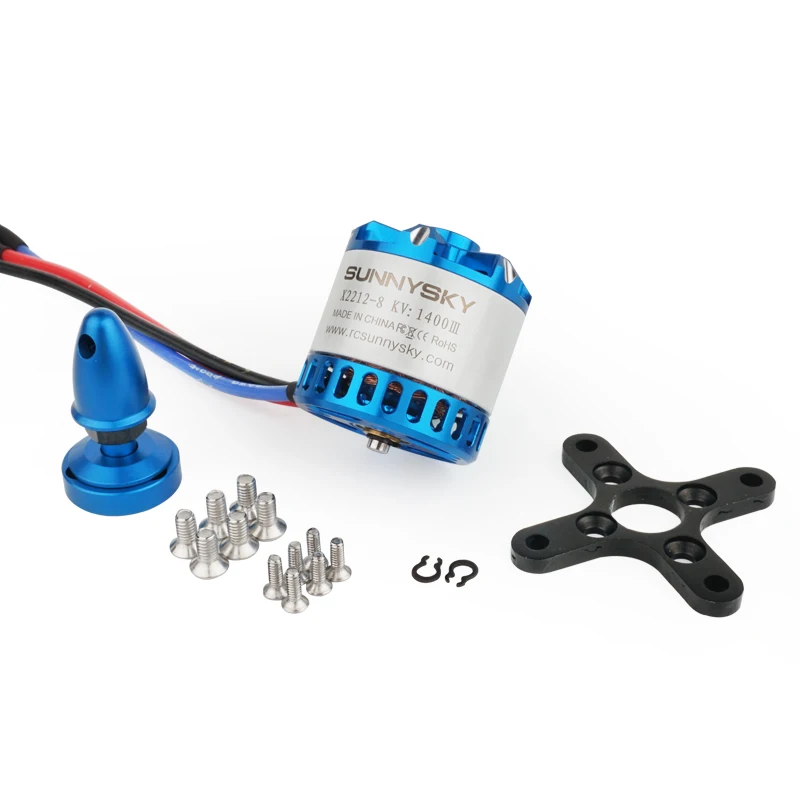 Sunnysky X2212 III V3 Brushless Motor, Short & Long Shaft, KV980/KV1250/KV1400/KV2450, 3-4S LiPo for RC Fixed Wing Airplane thumbnail 6