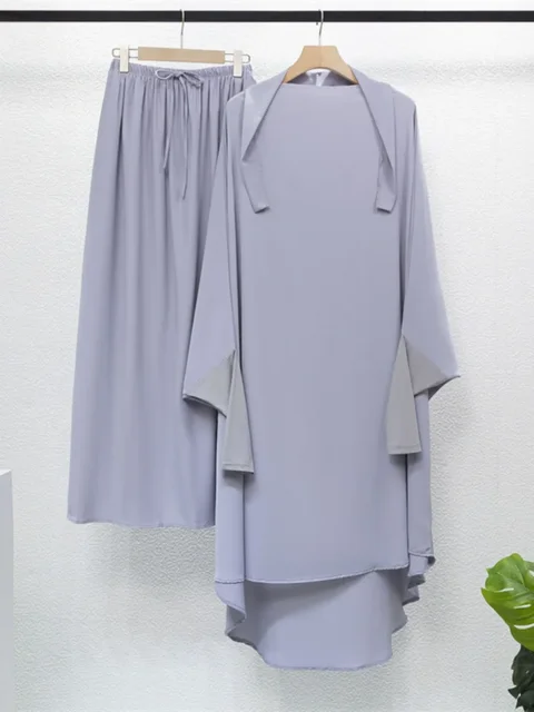 Robe de Prière pour Femme Musulmane, Ensemble Deux Pièces, Kaftan, Islam, Éducatif, Ramadan, Maroc, Arabe, Dubaï, Abayas, Décontracté