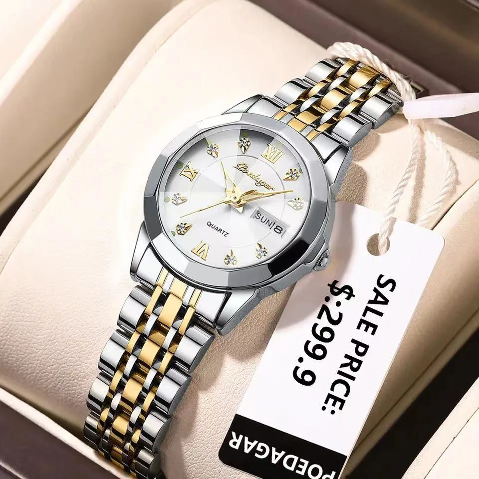 POEDAGAR Luxury Elegant Ladies Watch High Quality Casual Stainless