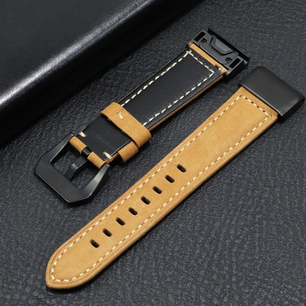 Genuine Leather QuickFit Watchband Strap - Premium 26mm/22mm