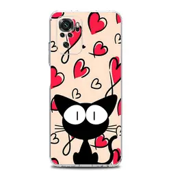 Clear Soft TPU Phone Case with Loving Print Design for Genuine Leather (B7)