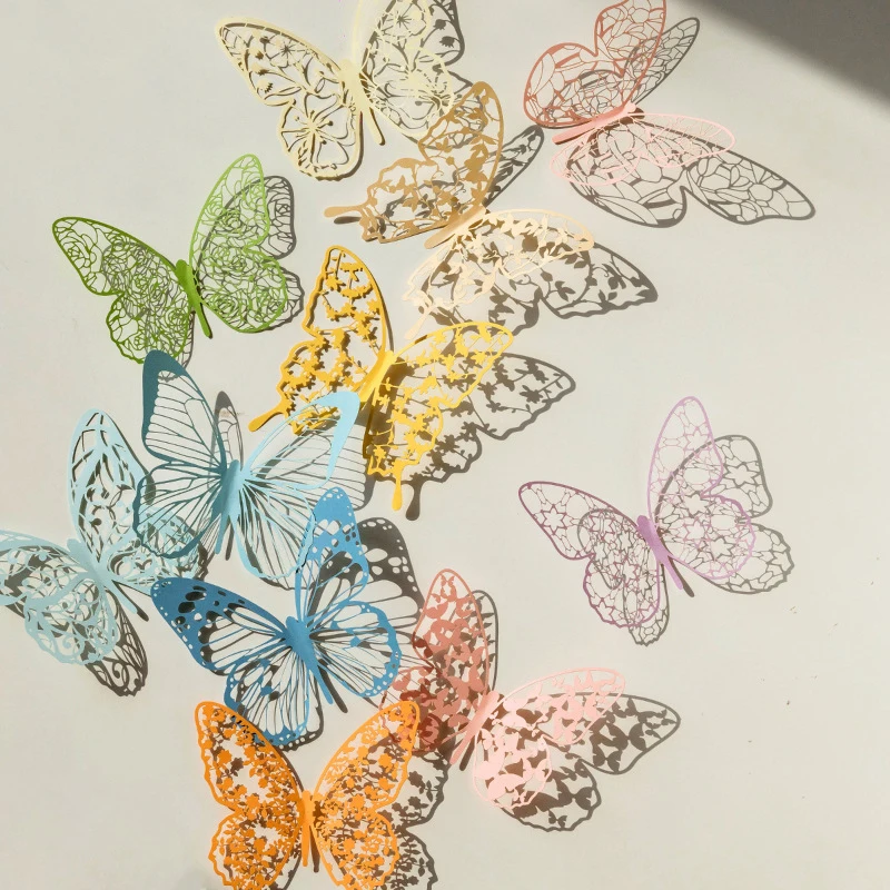 Butterfly Series Hollowed Out Butterfly Lace Material Paper Special Paper Material Paper Envelope Decoration Essential Household