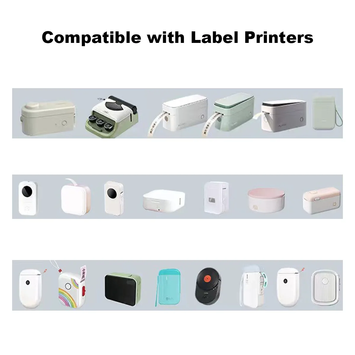 Label Tapes for Phomemo D30 Label Maker,15mmx30mm Self-Adhesive Label Tape Thermal Sticker Roll for Home Office School Supplies