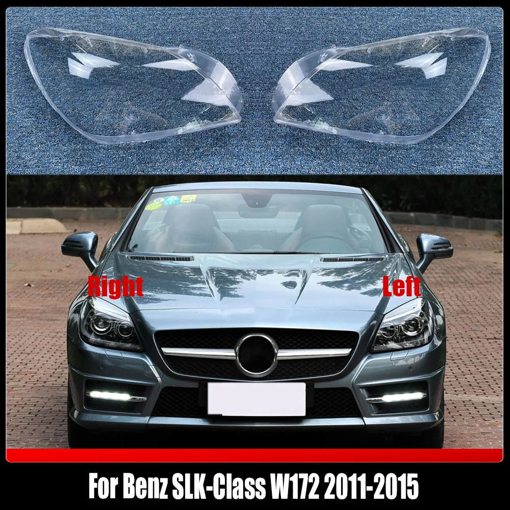 

For Benz SLK-Class W172 2011-2015 Headlamps Transparent Cover Headlight Shell Lampshade Lens Lamp Shade Plexiglass