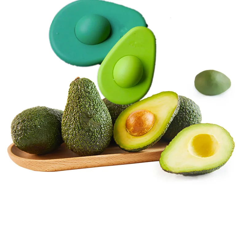 2 Pcs Avocado Fresh Keeper Silicone Saver Cover Food Fruit Fresh Keeping  Crisper Kitchen Gadget Fruit Storage Box Food Container