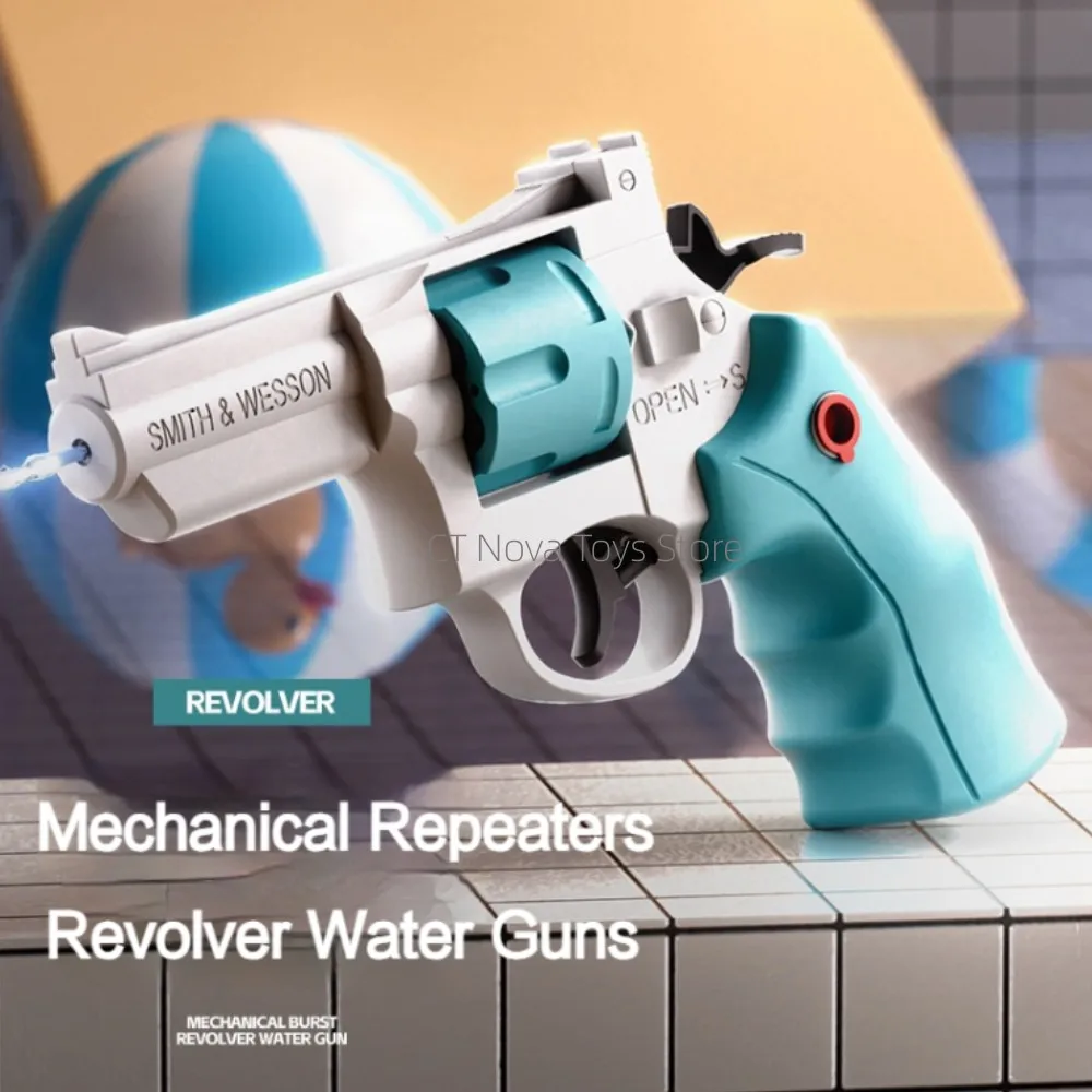 

Manual Revolver Water Gun Mini ZP5 Pistol Outdoor Beach Toy Mechanical Continuous Fire Small Water Gun for Kid Children Adult
