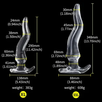 New Gold Anal Masturbation Can Strapon Huge Anal Dilator Ass Plug Buttplug Smooth Anal Dildo Massager Soft In-Depth Long Strip 6