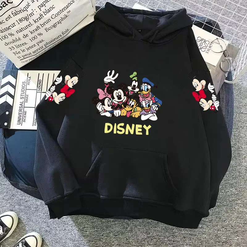 thumbnail image 1 of Sudadera con capucha de Mickey Minnie Mouse para mujer, abrigo de otoño/invierno, sudadera con capucha de Disney, ropa de mujer, sudaderas de manga larga, 1 of 5